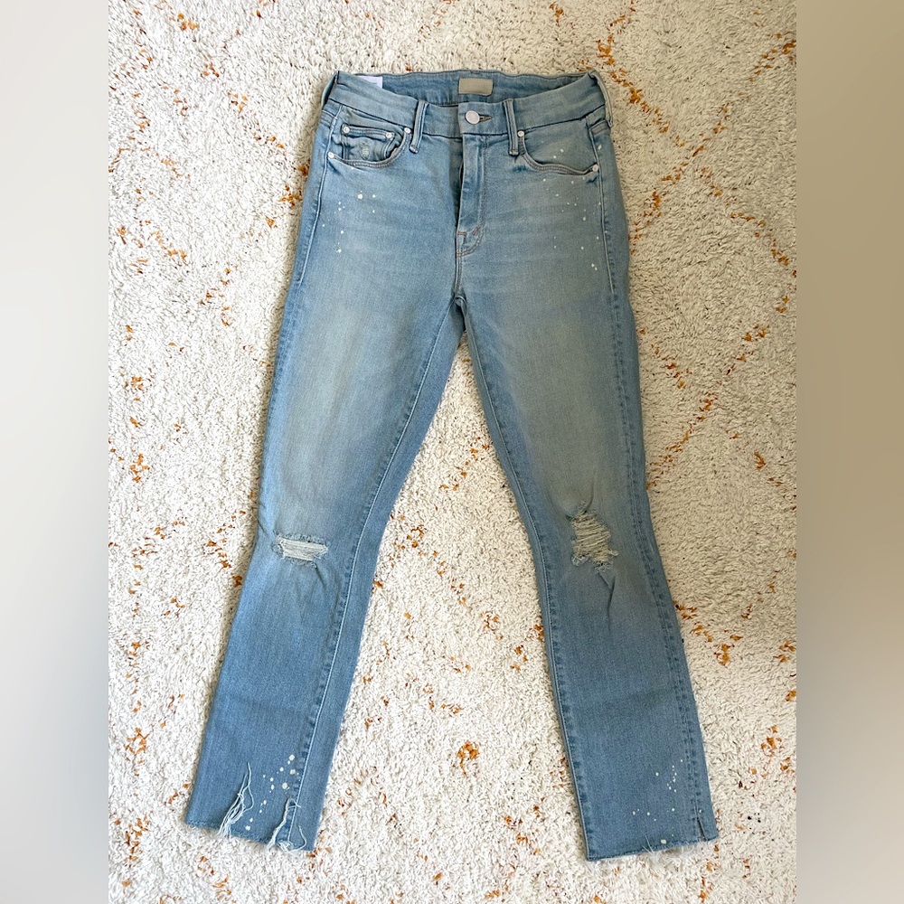MOTHER Slit Ankle Jeans